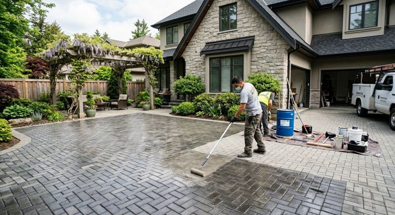 Courtyard Sealing in Bellevue, WA