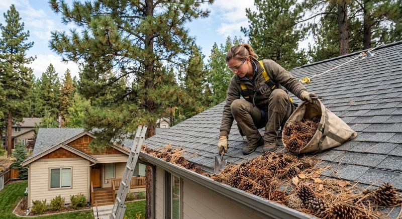 Roof Pine Needles Removal Service