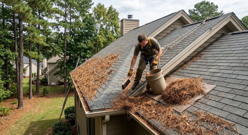 Roof Pine Needles Removal
