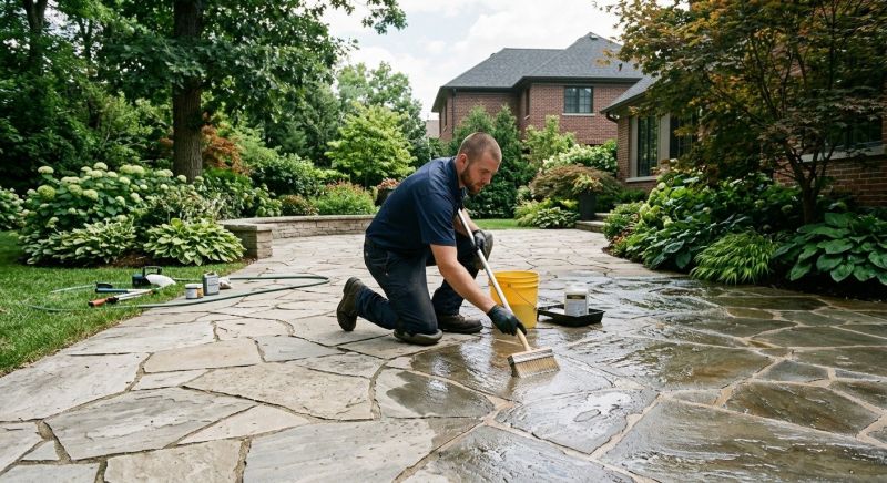 Flagstone Sealing in Bellevue, WA
